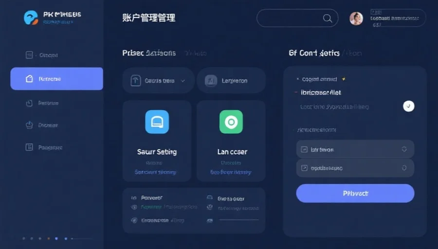 账户管理界面示意图